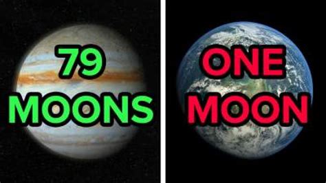 Jupiter has 67 known moons, although 17 of them are awaiting official names. Why Does Jupiter Have 79 Moons, But Earth Only Has One ...