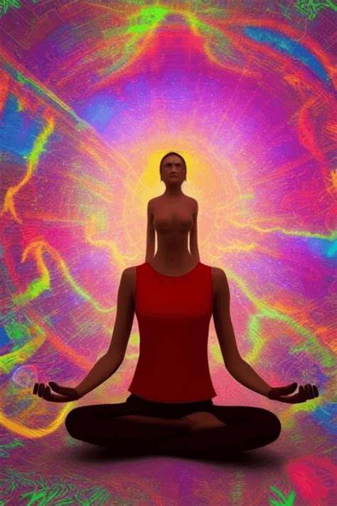 Realistic Woman Dmt Trip Meditation · Creative Fabrica