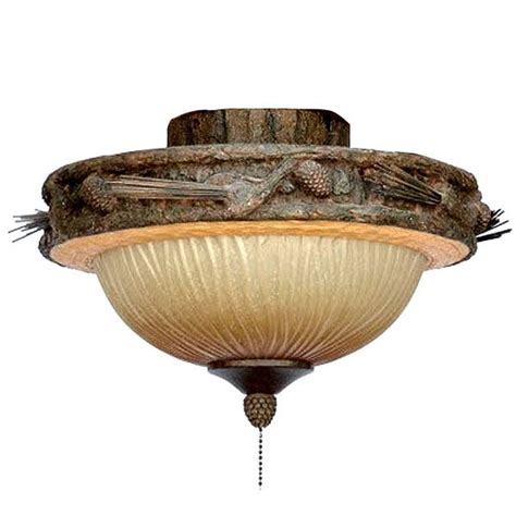 Copper Canyon Forest Breeze Light Kit And Ceiling Light Rustic
