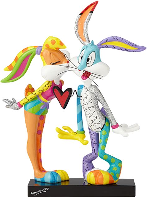 Download Kissing Lola And Bugs Bunny 7” Statue By Romero Britto Lola