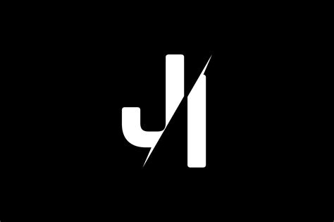 Monogram Ji Logo Design Grafik Von Greenlines Studios · Creative Fabrica