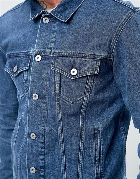 Lyst Edwin High Road Denim Jacket Mid Sleet Wash In Blue For Men