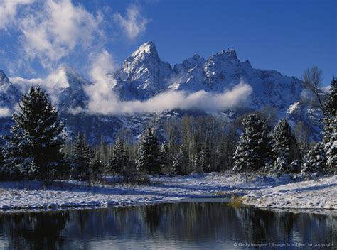 Image Detail For Winter Scene Of Clouds Drifting Across Snowy Mountain