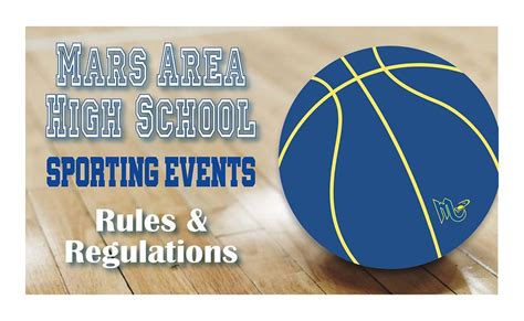 Rules And Regulations For Mahs Sporting Events Mars Area School District