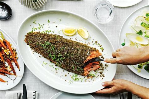 A delicious fish with a summery flavor! Hazelnut and thyme crumbed ocean trout | Recipe | Fish ...
