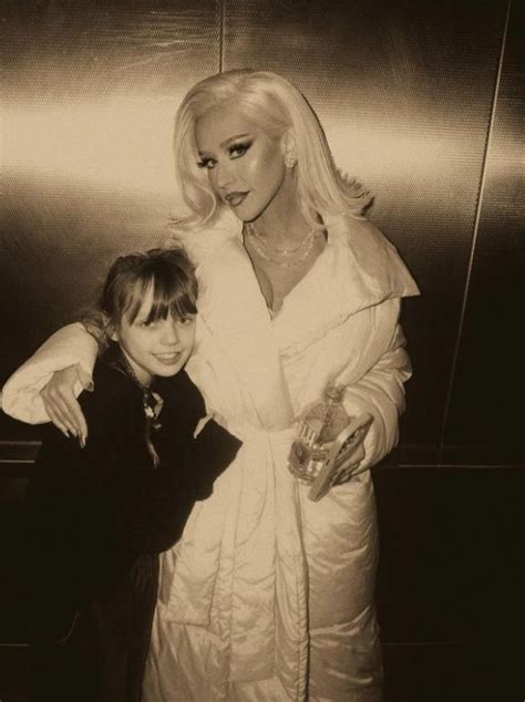 christina aguilera poses with rarely seen daughter summer nine in adorable photos and she s