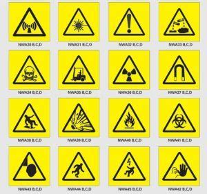 Hazard Logos In The Laboratory