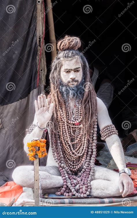 Baba De Naga Chez Kumbha Mela Image Stock Ditorial Image Du Cendre