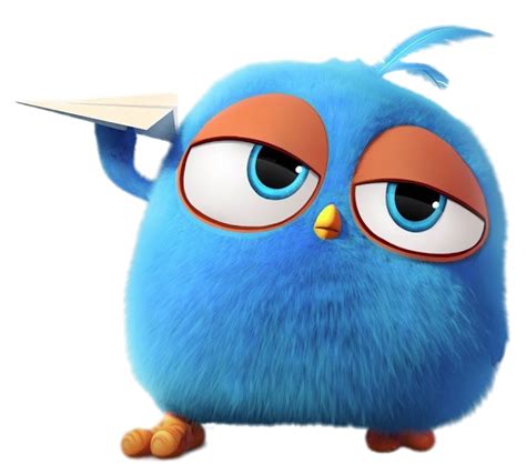 Check Out This Transparent Angry Bird Blue Flying Paper Plane Png Image