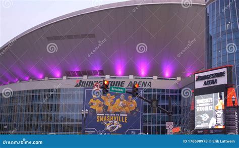 Bridgestone Arena On Nashville Broadway Nashville United States