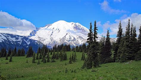 Clouds Clearing At Mount Rainier Photograph By Lynn Hopwood Fine Art