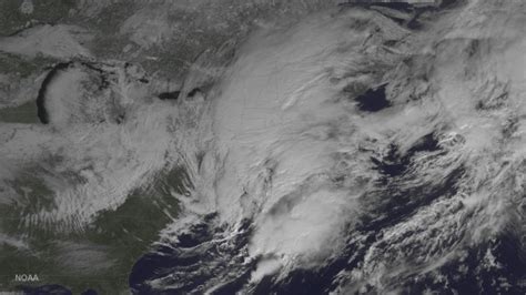 Winter Snowstorm Battering Northeast Us Seen From Space Space