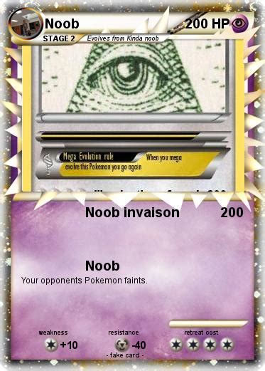 Pokémon Noob 900ge9 Noob Invaison My Pokemon Card