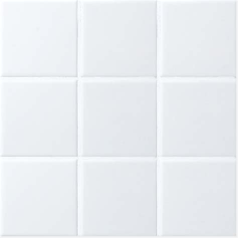 Octagon Glossy White 4x4 Square Tile