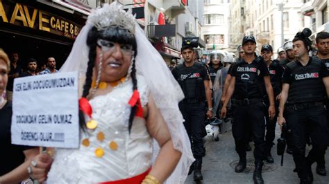 Turkish Police Break Up Gay Pride Rally With Water Cannons Tear Gas