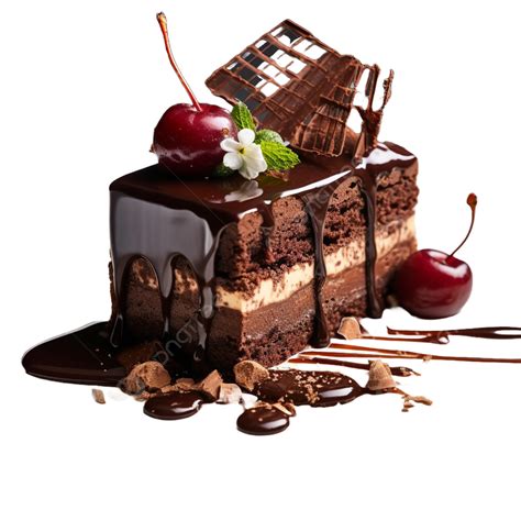 Temptation On A Plate Mouthwatering Chocolate Cake Chocolate Cake Happy Birthday Dessert Png