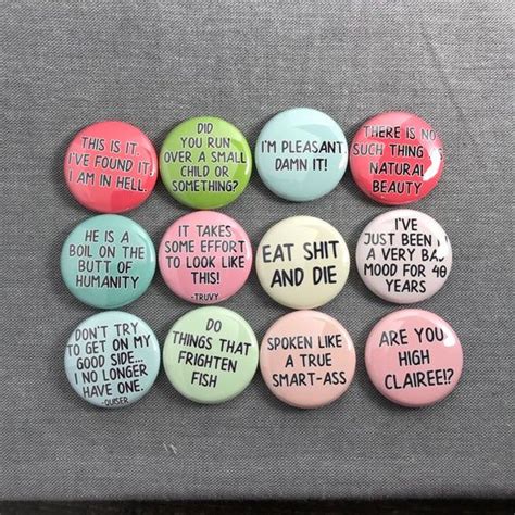 Steel Magnolias Quote Pins Funny Magnets Wedding Shower Etsy Steel