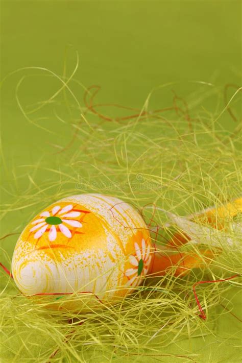 Easter Egg With Flower And Decoration Stock Image Image Of Seasonal