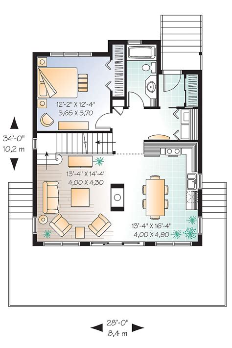 Every expedition log & timber home is custom designed to meet your unique lifestyle and budgetary. Vacation Home Floor Plan - 3 Bedrm, 1301 Sq Ft Plan #126-1890