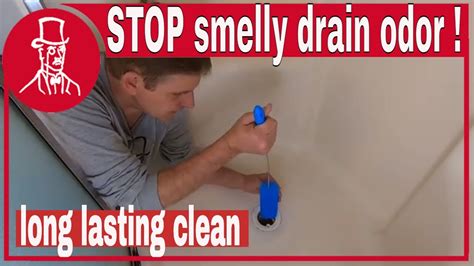 How To Clean A Smelly Drain In Shower Or Sink Youtube