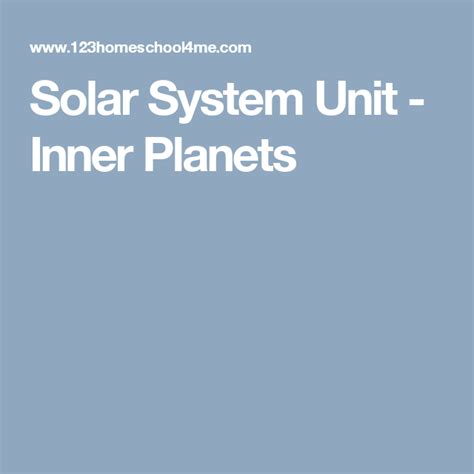 Solar System Unit Inner Planets Solar System Distances Solar