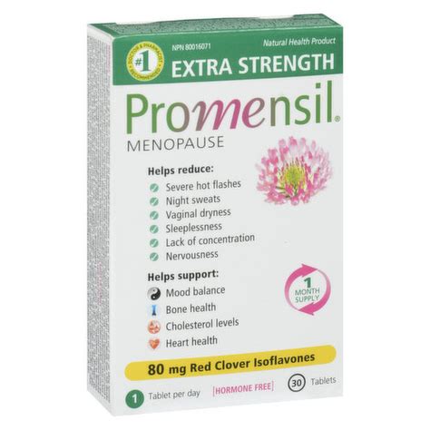 promensil menopause relief tablets double strength save on foods