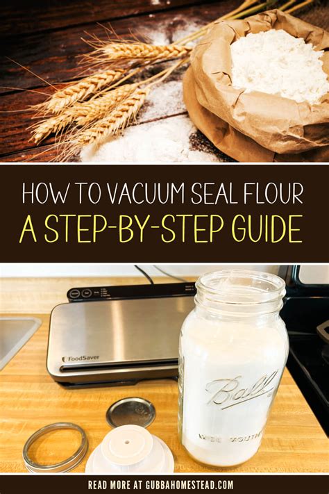 How To Vacuum Seal Flour Step By Step Guide Gubba Homestead