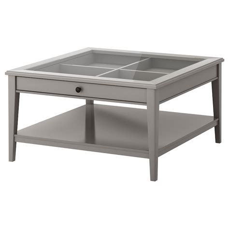 Liatorp Grey Glass Coffee Table 93x93 Cm Ikea