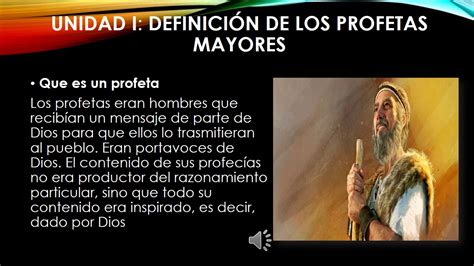 Teo 501 Carlos Dapara Clase 3 Definicion De Los Profetas Mayores