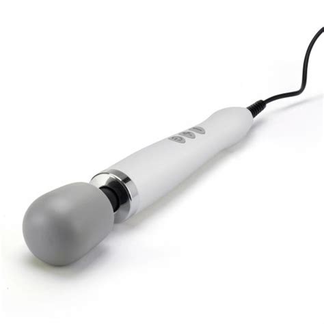 doxy plug in vibrating wand body massager white sex toys at adult empire