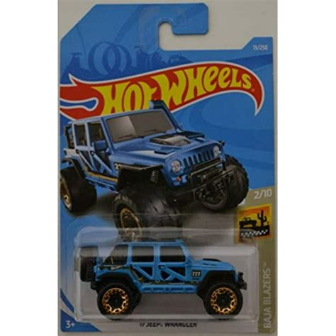 Hot Wheels 2019 Baja Blazers 17 Jeep Wrangler 13250 Blue Walmart
