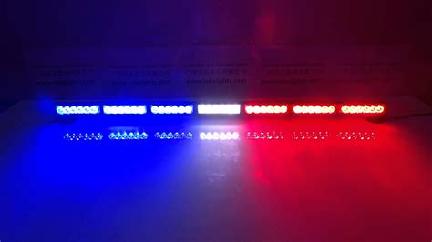Lb1203 7 Red White And Blue Led Dash Light Led Police Light Youtube