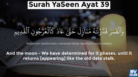 Surah Yaseen Ayat 38 3638 Quran With Tafsir My Islam