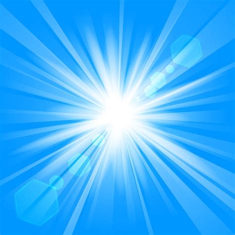 Blue Shine With Lens Flare Background Vector Premium Download