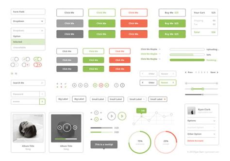 60 Ui Button Designs Elements And Kits Collection Free Psd Ai