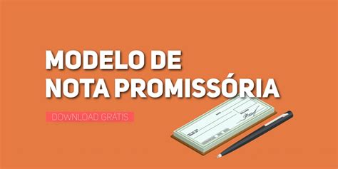 Modelo De Nota Promiss Ria Gr Tis Para Baixar Fa A O Download Para