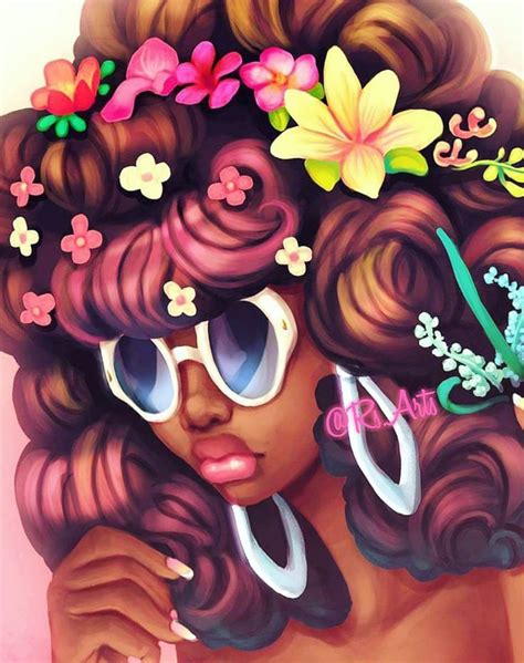 Pin By Shonny On Pink Art Pink Art Afro Art Black Women Art