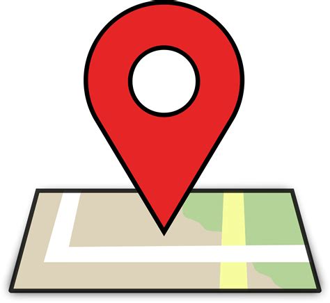 Map Location Clipart Transparent Background Cartoon Map Location Icon