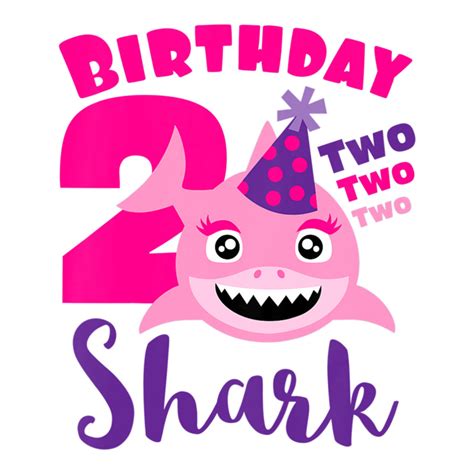 Custom Kids Baby Shark T Shirt 2nd Birthday For Girls Doo Doo Doo Baby