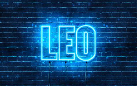 Download Wallpapers Leo 4k Wallpapers With Names Horizontal Text