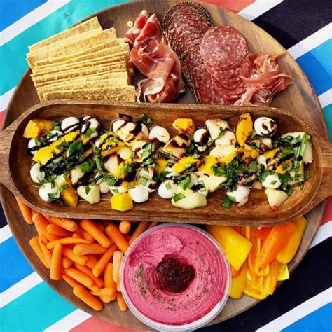 Peach cucumber salad with basil vinaigrette. EASY Peach Caprese Salad Recipe - Reluctant Entertainer