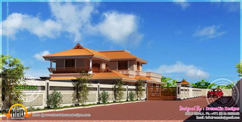 65 hill road, redding, ct: House with compound wall design | Home Kerala Plans