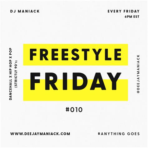 Stream Freestyle Friday 010 Dancehall X Hip Hop X Pop Strictly 90s
