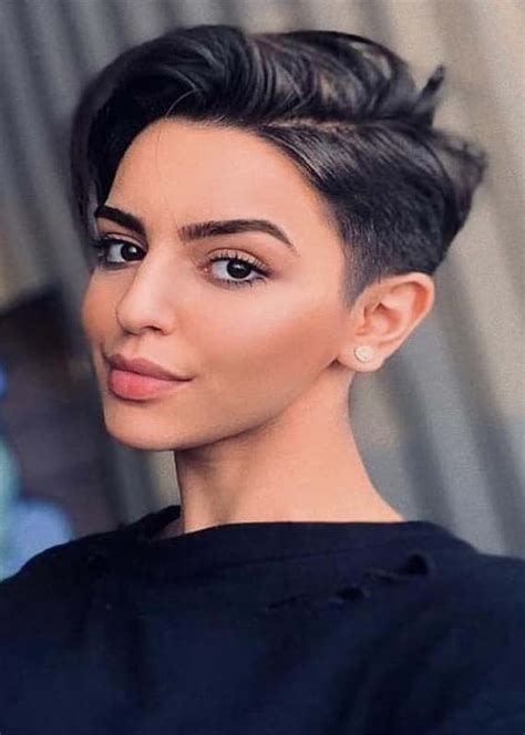 Short pixie hair styles and cuts that will flatter anyone, whether you have fine hair, textured, or curly hair, or want a shaved, long, or rocking a short, pixie hairstyle takes guts, but the payoff is worth it. 17 Hottest Side Parted Short Pixie Haircuts to Try in 2019 ...