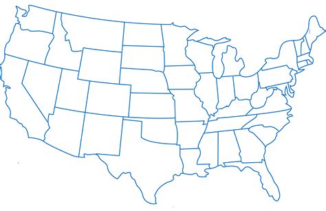 Great for creating your own statistics or election maps. Printable Blank United States Map - ClipArt Best