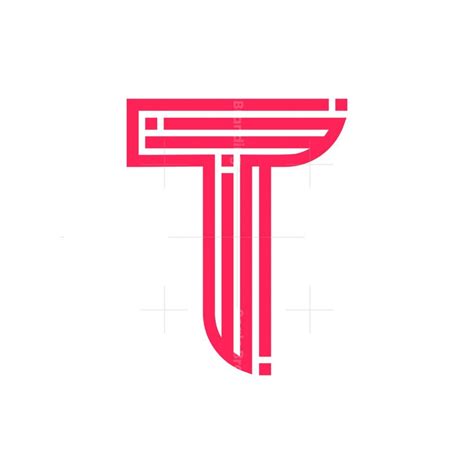Stylish Initial T Letter Logo