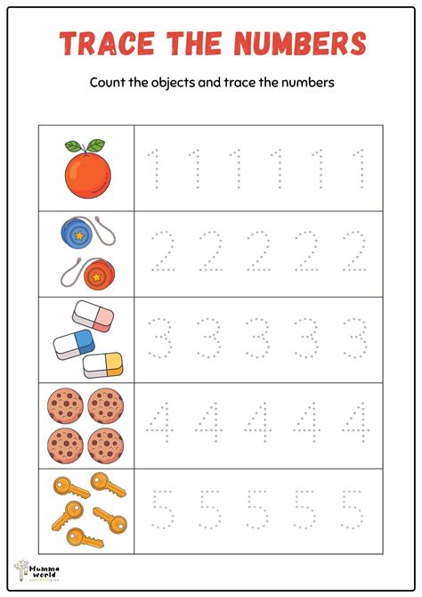Number Tracing Worksheets Pdf And Free Printables Images And Photos