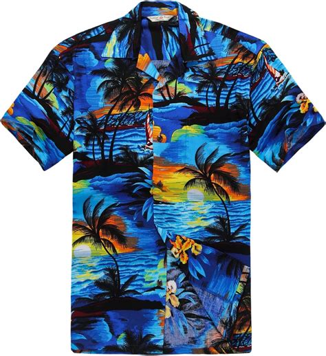 Mens Hawaiian Shirt Aloha Shirt Amazonca Clothing And Accessories