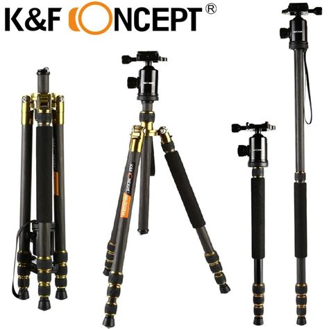 Kandf Concept Camera Tripod Professional 4 Sections Monopod Of Carbon Fiber For Canon Nikon Sony