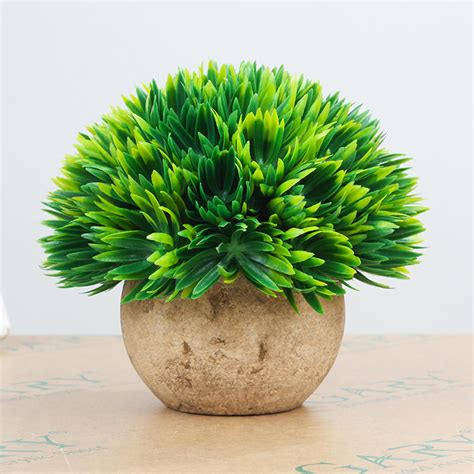 Get 5% in rewards with club o! Outdoor Artificial Flowers Fake Potted Plants In Pot Grass ...